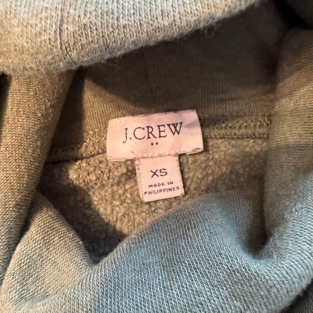 J Crew Green Turtleneck Sweatshirt/Sweater- Size XS - Picture 7 of 10